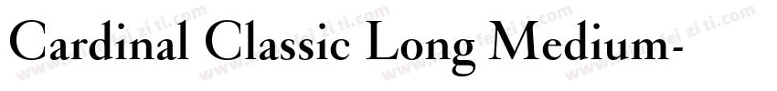 Cardinal Classic Long Medium字体转换